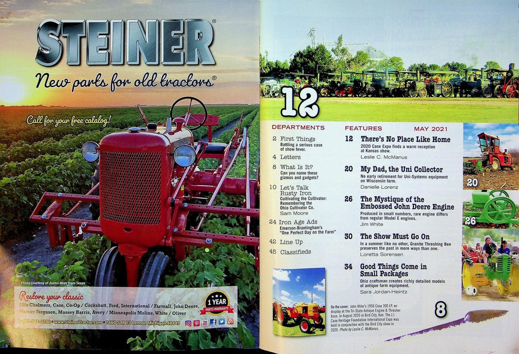 Farm Collector Magazine May 2021 Vol 23 # 10 Embossed John Deere Engine