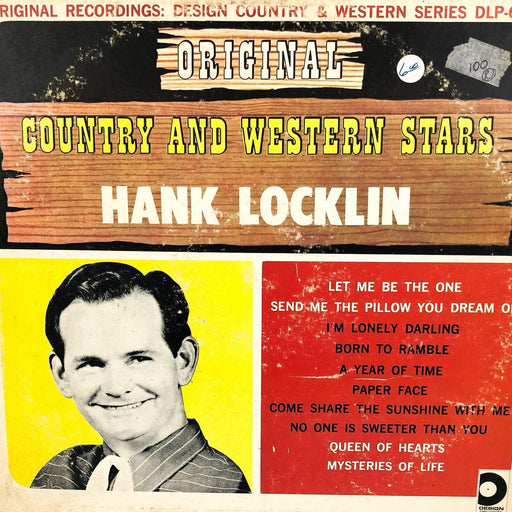 Hank Locklin Country and Western Stars Record 33 RPM DLP-603 Design Records 1965 1