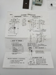 Adams Rite Deadlatch Assembly 4720 ANSI 06 313 Dark Bronze Face Plate NOS 8