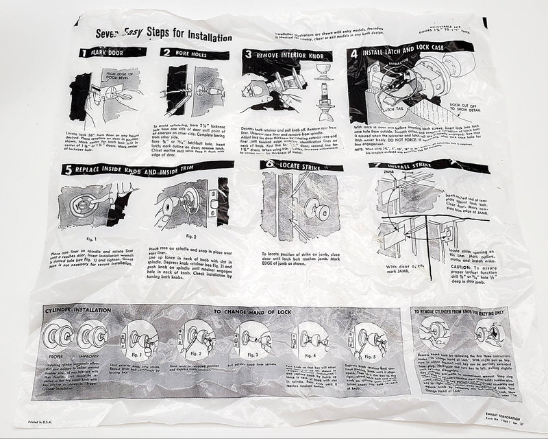 Kwikset Entry Door Knob Satin Chrome US26D Vista 508VDC Locking Keyed NOS 8