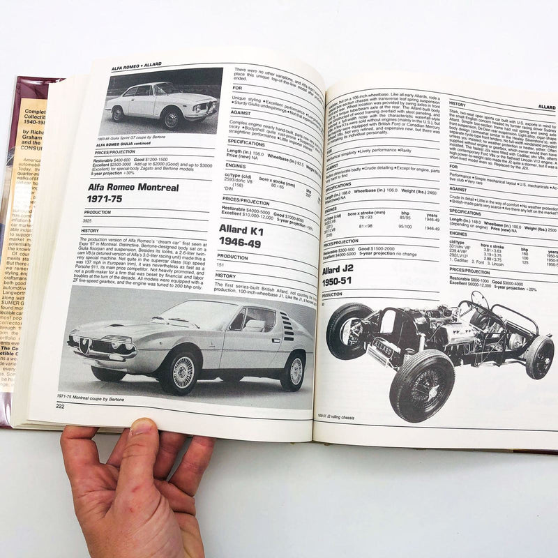 The Complete Book Of Collectible Cars 1940-1980 Hardcover Richard Langworth 1982 9