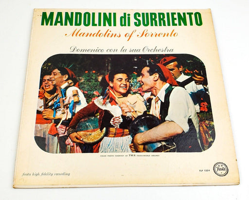 Domenico Con La Sua Orchestra Mandolins Of Sorrento 33 RPM LP Record Fiesta 1