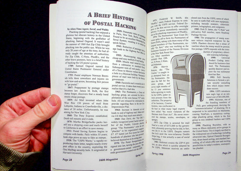 2600 The Hacker Quarterly Magazine Spring 1998 Computer Internet Underground