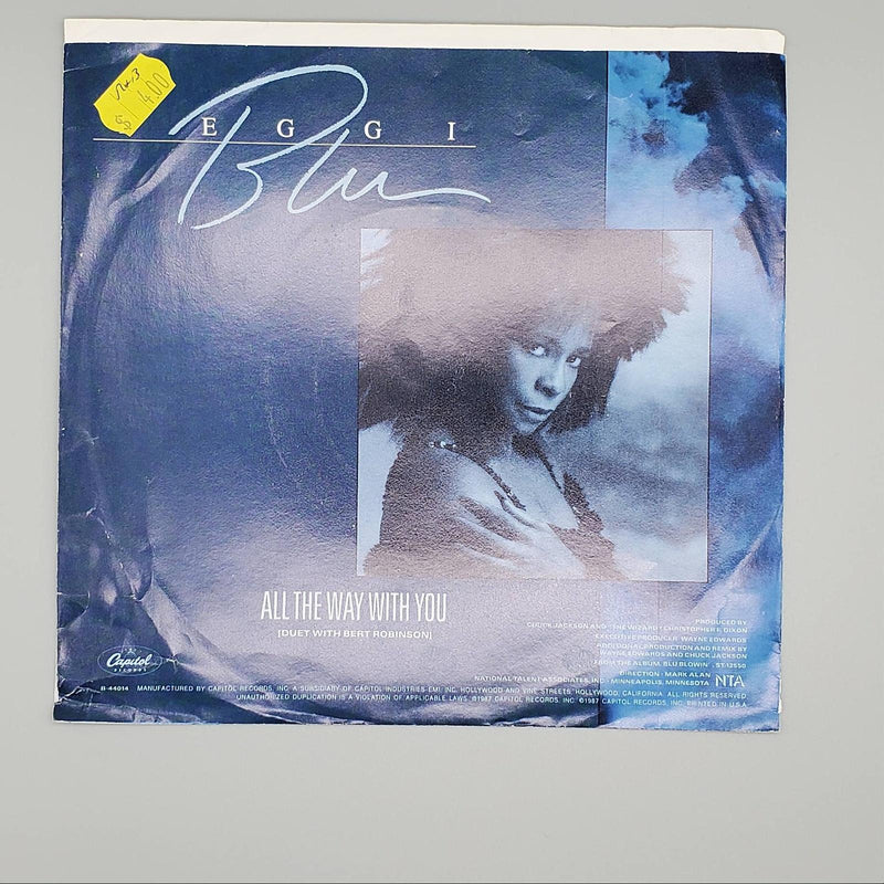 Peggi Blu All The Way With You Single Record Capitol Records 1987 B-44014 2
