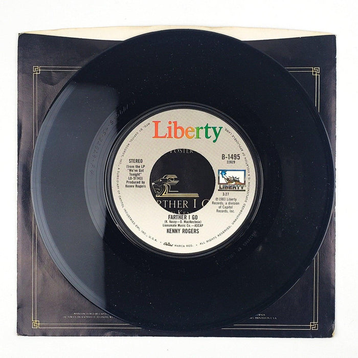 Kenny Rogers All My Life Record 45 RPM Single B-1495 Liberty 1983 4