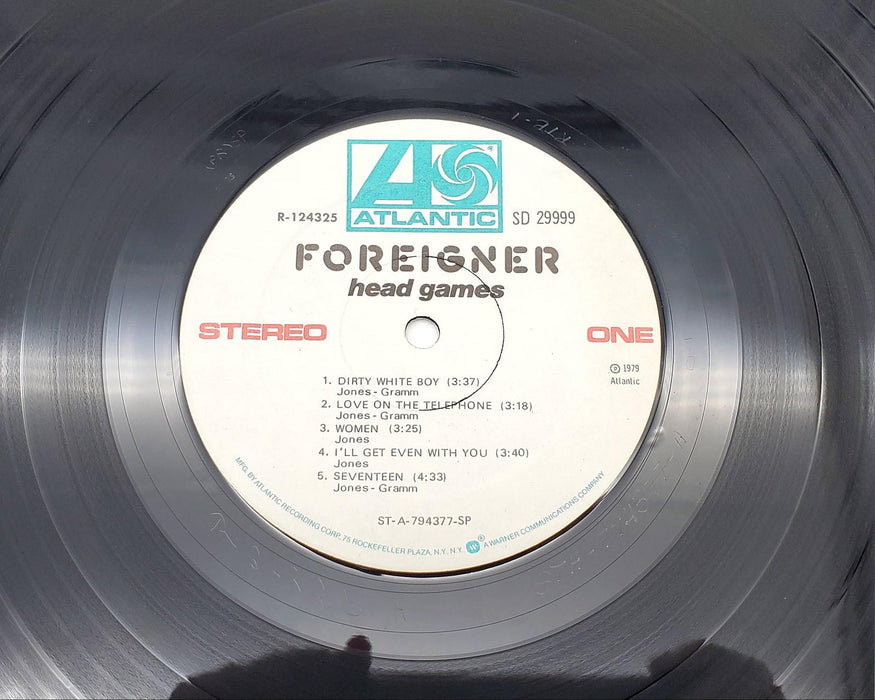 Foreigner Head Games 33 RPM LP Record Atlantic Records 1979 SD 29999 NO COVER 1