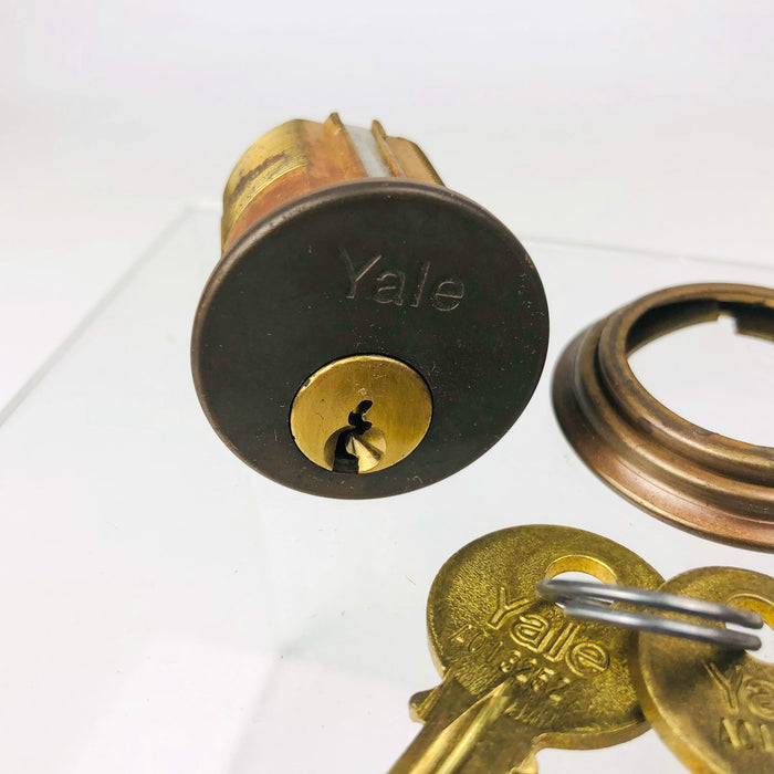 Yale Mortise Cylinder 1152 1-3/8" US10B Oil Rubbed Bronze 6 Pin New Old Stock