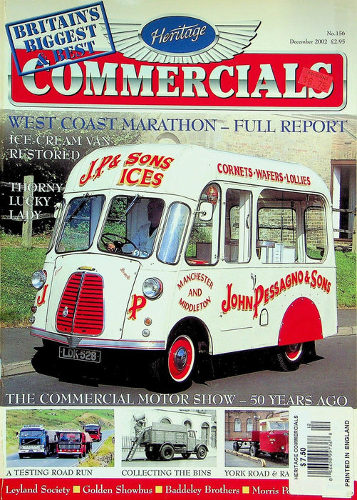 Heritage Commercials Magazine December 2002 # 156 Ice Cream Van Restored