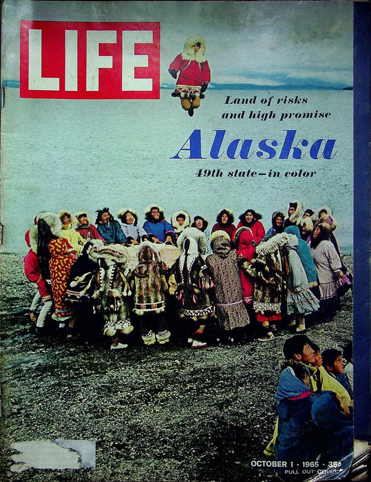 Life Magazine October 1 1965 Vol 59 #14 Picture essay of Alaska, Willie Mays