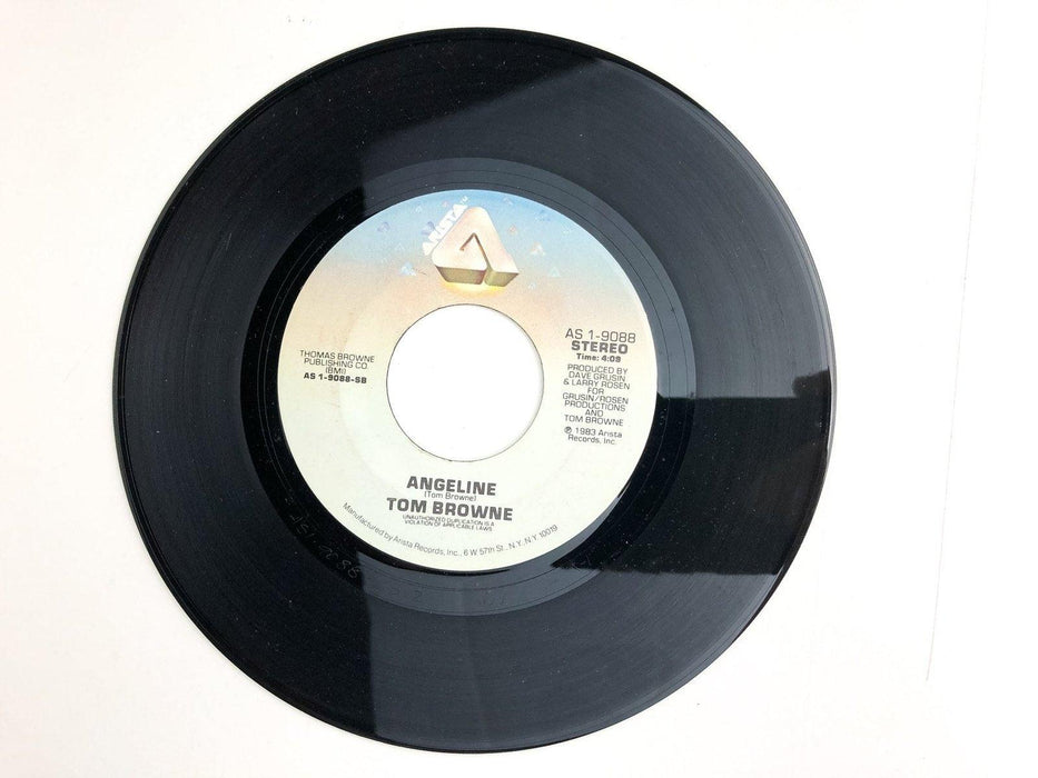 Tom Browne 45 RPM Record 7" Single Rockin' Radio / Angeline Arista 1983 2