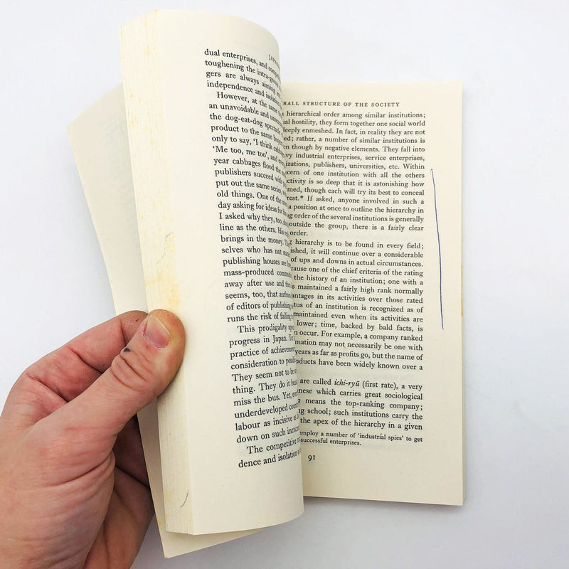 Japanese Society Paperback Chie Nakane 1972 1st Edition Cultural Studies Customs 8