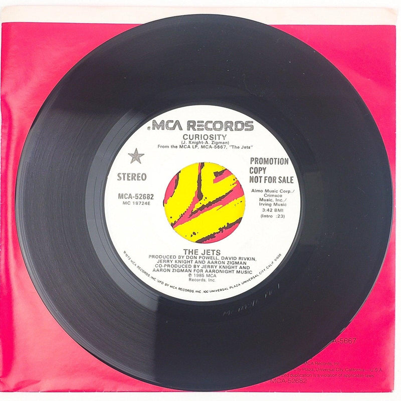 The Jets Curiosity Record 45 RPM Single MCA-52682 MCA Records 1985 Promo 4