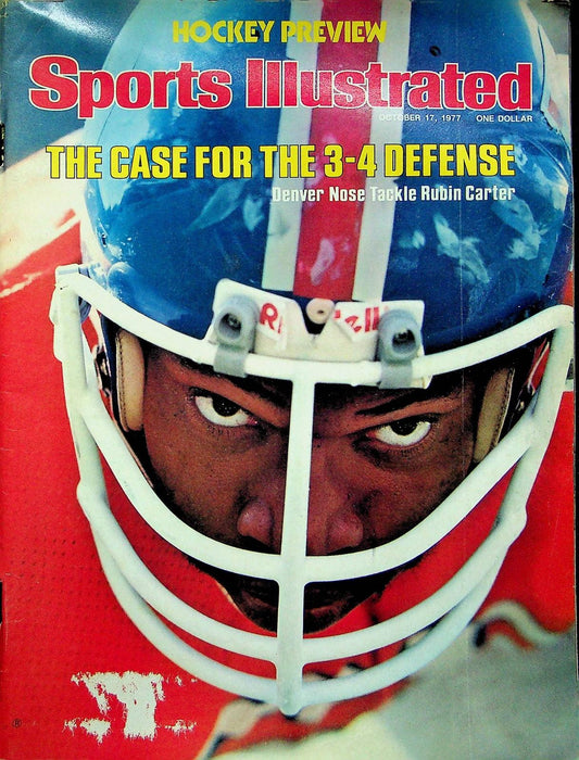 Sports Illustrated Magazine Oct 17 1977 Denver Broncos Rubin Carter WORN