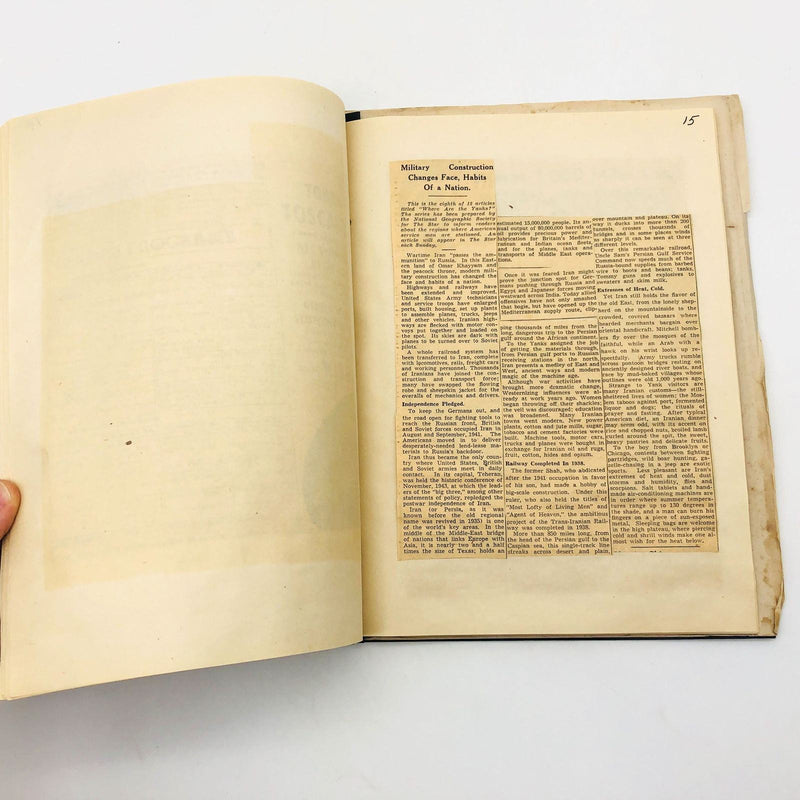 WW2 Scrapbook Newspaper Clippings Where Are The Yanks Star National Geographic 7