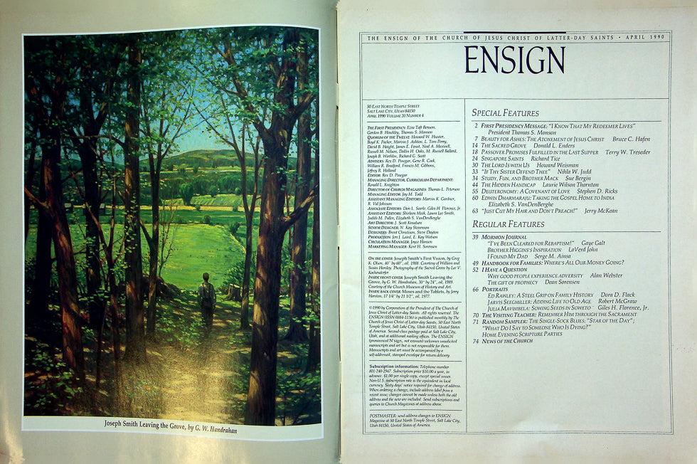 Ensign Magazine April 1990 Vol 20 No 4 The Sacred Grove Institute What it Offers 2