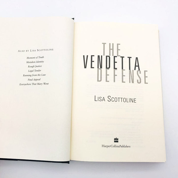 The Vendetta Defense Hardcover Lisa Scottoline 2001 Courtroom Drama 1st Edition 7