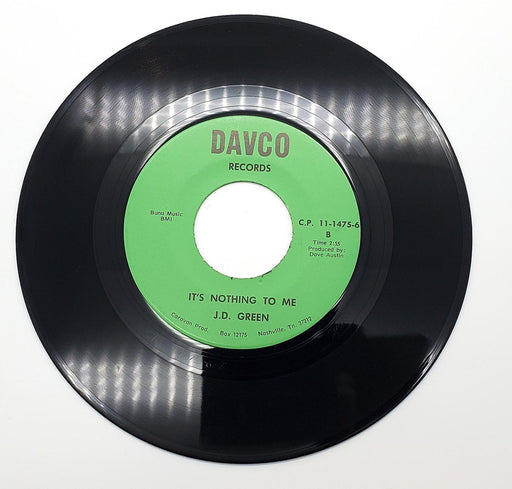 J.D. Green Whispering Pines / It's Nothing To Me 45 RPM Single Record Davco 2