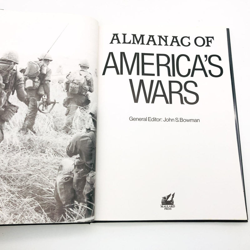 Almanac Of America's Wars Hardcover John S. Bowman 1990 Oversized 1st Edition 7