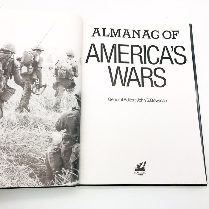 Almanac Of America's Wars Hardcover John S. Bowman 1990 Oversized 1st Edition 7