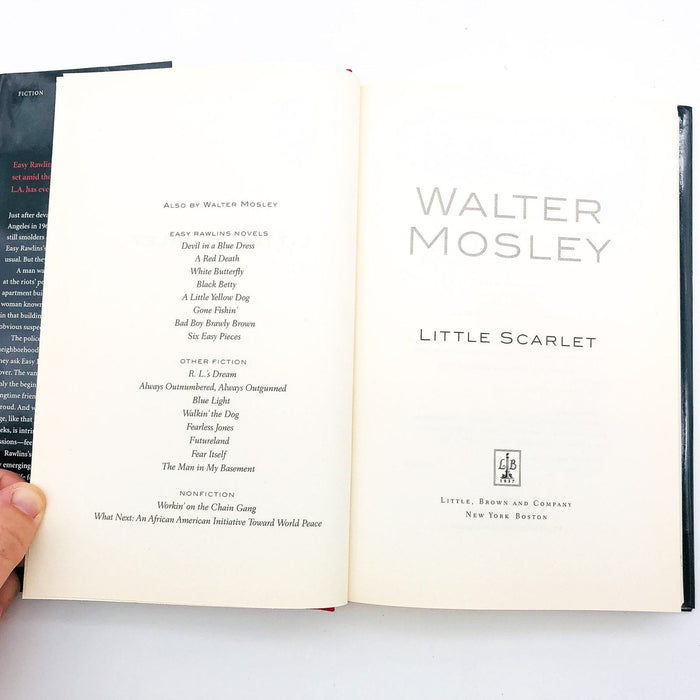 Little Scarlet Hardcover Walter Mosley 2004 Los Angeles Riots 1960s 1st Edition 7