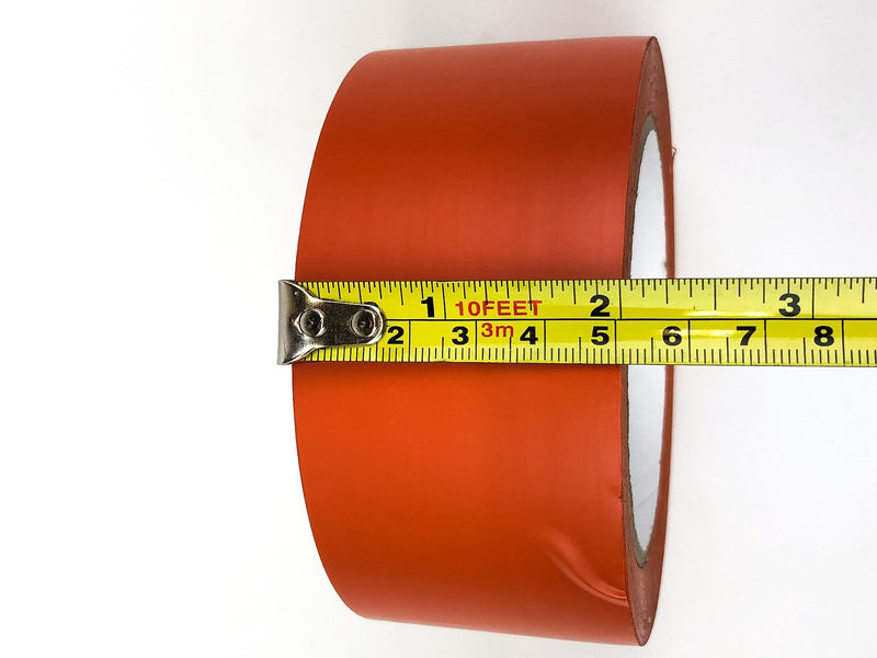 Vinyl Red Orange Floor Safety Marking Tape Roll 2 inch x 36 yds PVC 5MIL 4 Rolls 4