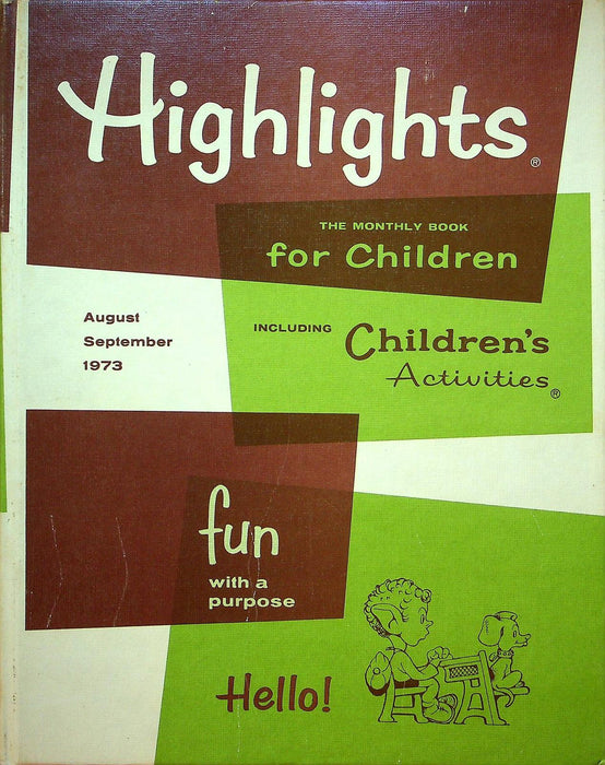 Highlights for Children Aug-Sept 1973 Vol 28 No 7 Monthly Book 1