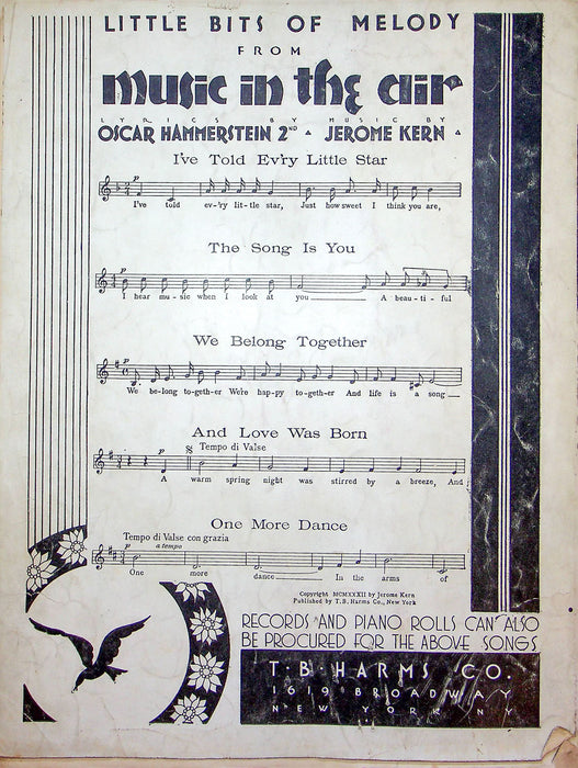 Sheet Music Tell Me That You Love Me Frank Parker Jello Program Al Silverman 3