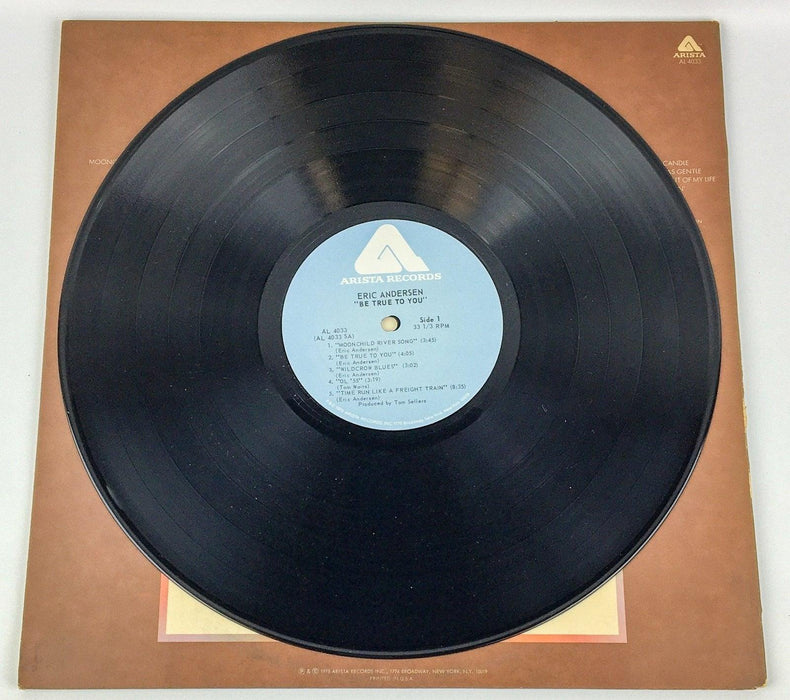 Eric Andersen Be True To You Record 33 RPM LP AL 4033 Arista 1975 3