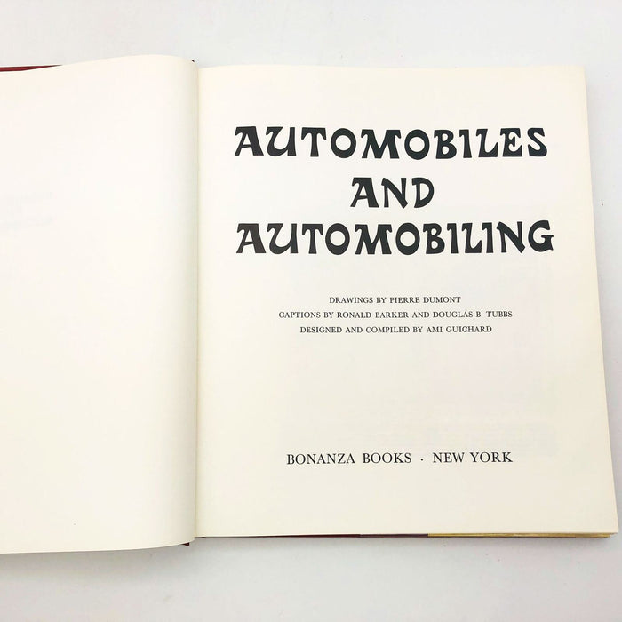 Automobiles And Automobiling Hardcover Pierre Dumont 1965 1st Edit Ami Guichard 7