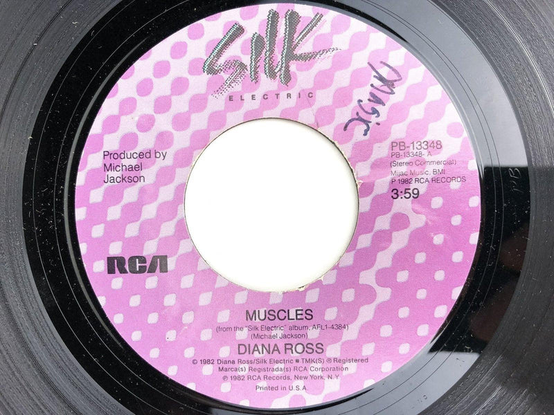 Diana Ross 45 RPM 7" Single Muscles / I Am Me Silk Electric 1982 4