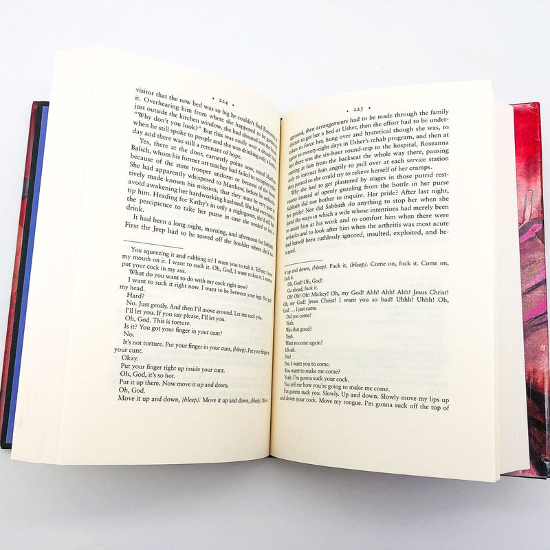 Sabbath's Theater Hardcover Philip Roth 1995 Ex Puppeteer Dirty Old Man 1st Edit 9