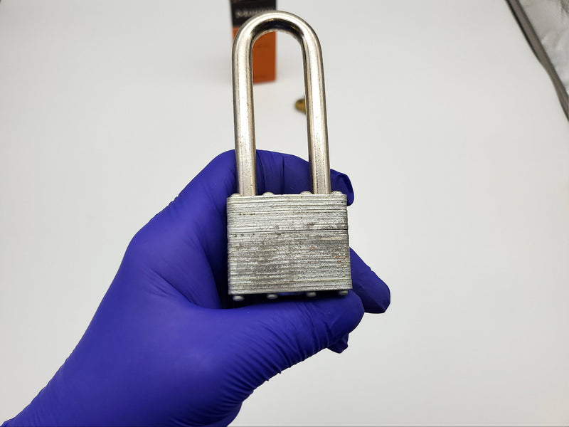 Master Lock Padlock No 1 2-3/4" L x 3/10" D Shackle USA Made Vintage NOS