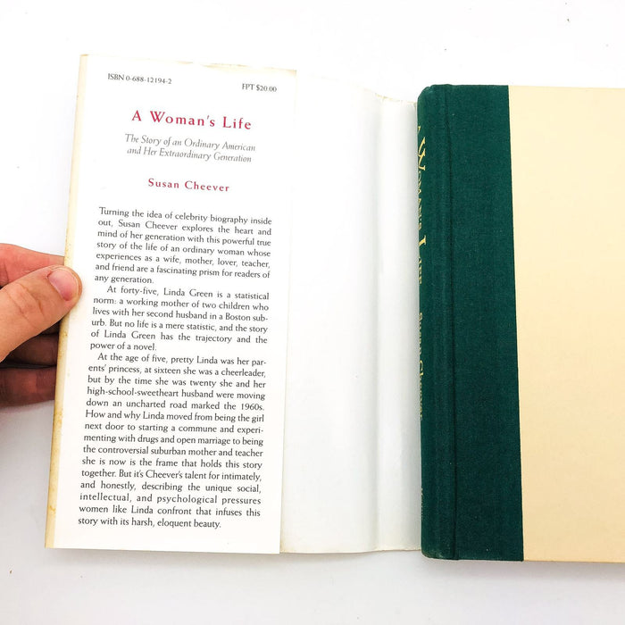 A Woman's Life Hardcover Susan Cheever 1994 Baby Boom Generation 1st Edition 6