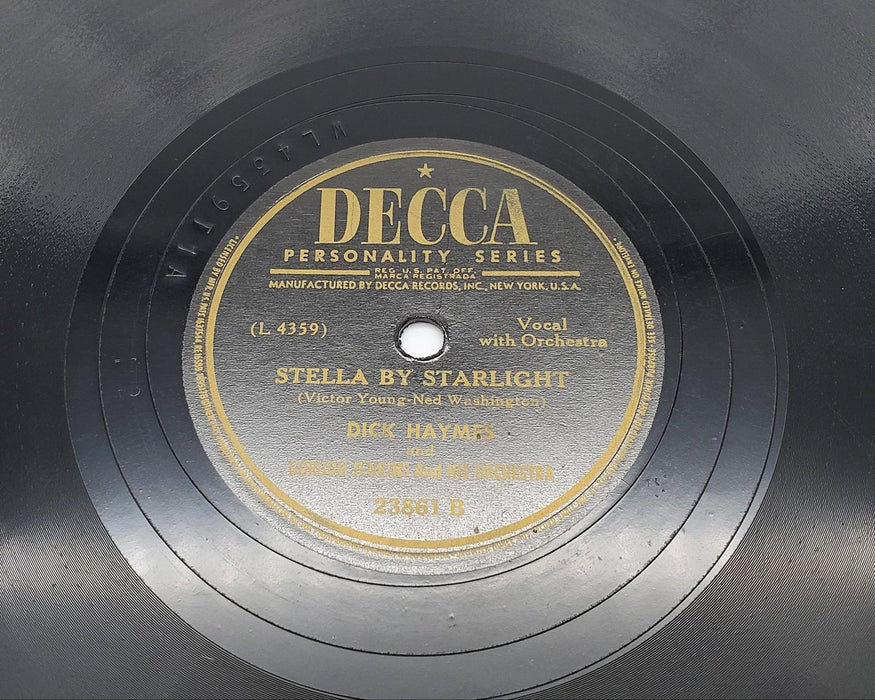 Dick Haymes Mam'selle / Stella By Starlight Single Record Decca 1947 23861 3