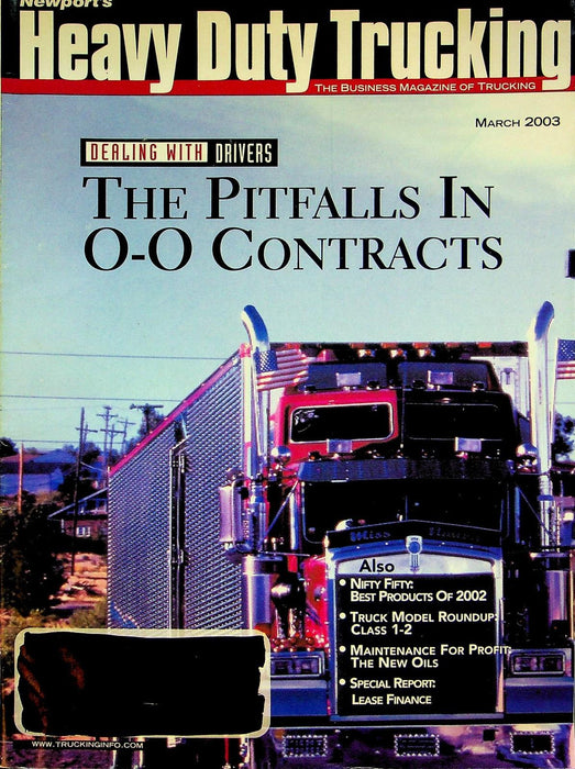 Heavy Duty Trucking Magazine March 2003 Vol 82 # 3 Pitfalls in O-O Contracts