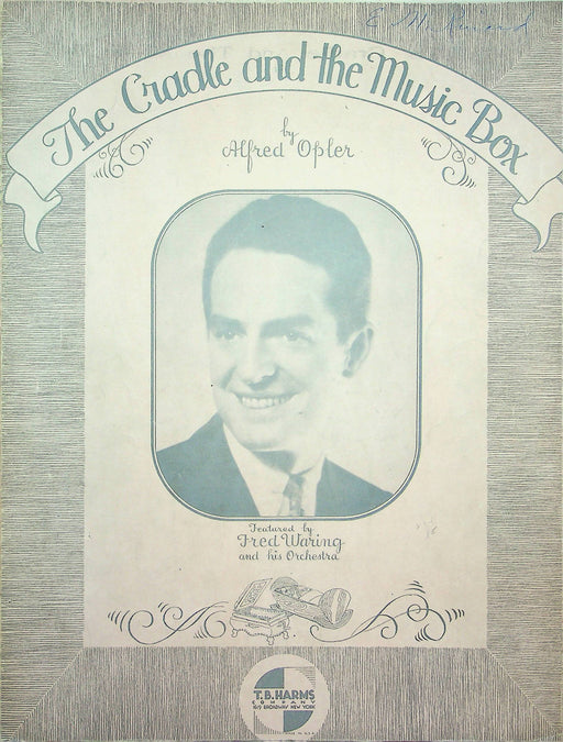 The Cradle and Music Box Sheet Music Alfred Opler Fred Waring 1934 Piano Song 2