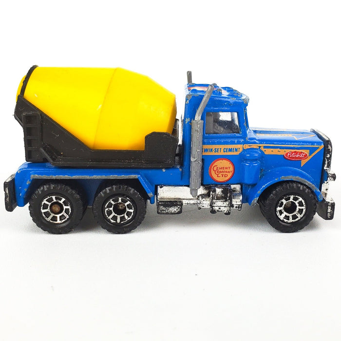 Matchbox Peterbuilt Cement Truck 1981 Macau Blue Yellow 1:80 | LOOSE 4