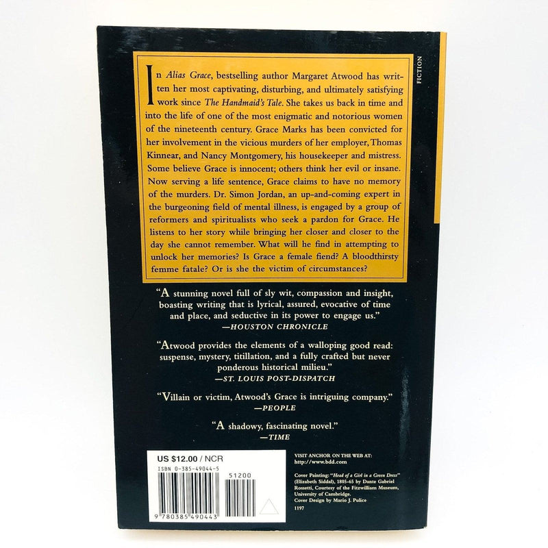 Alias Grace Paperback Margaret Atwood 1997 19th Century Women Murderers Trials 2