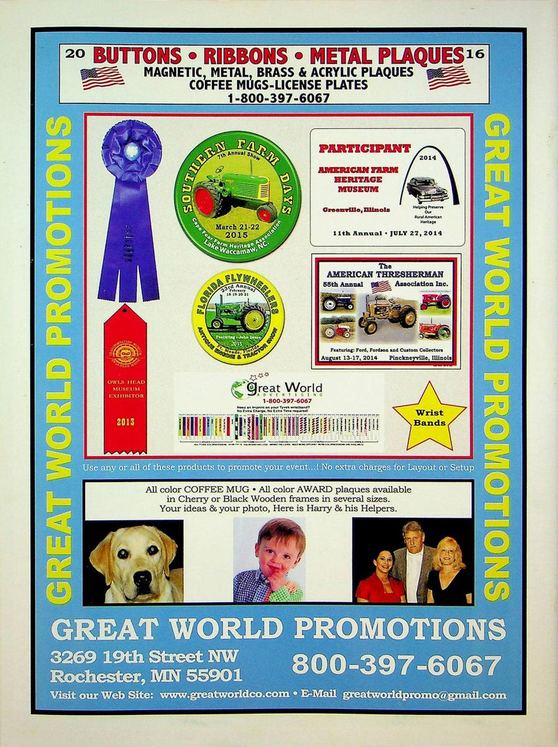 Farm Collector Magazine September 2016 Vol 19 # 1 Lanz Bulldog