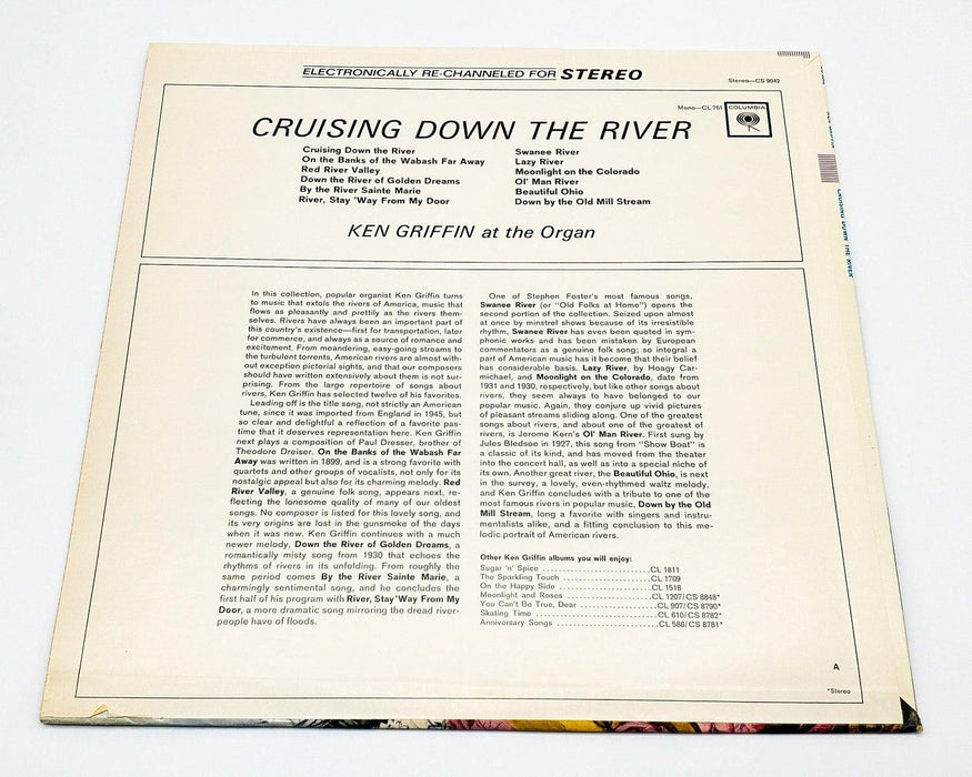 Ken Griffin Cruising Down The River 33 RPM LP Record Columbia CL 761 2