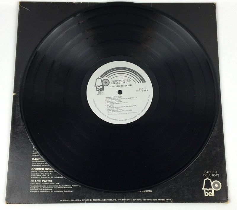 The 5th Dimension Individually & Collectively Record LP Bell Records 1972 5