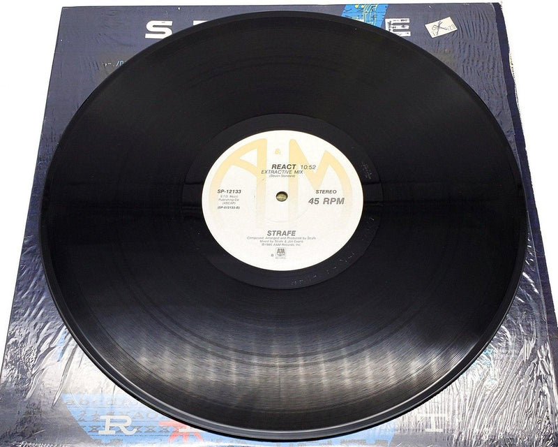 Strafe React 33 RPM Single Record A&M 1985 IN SHRINK 5