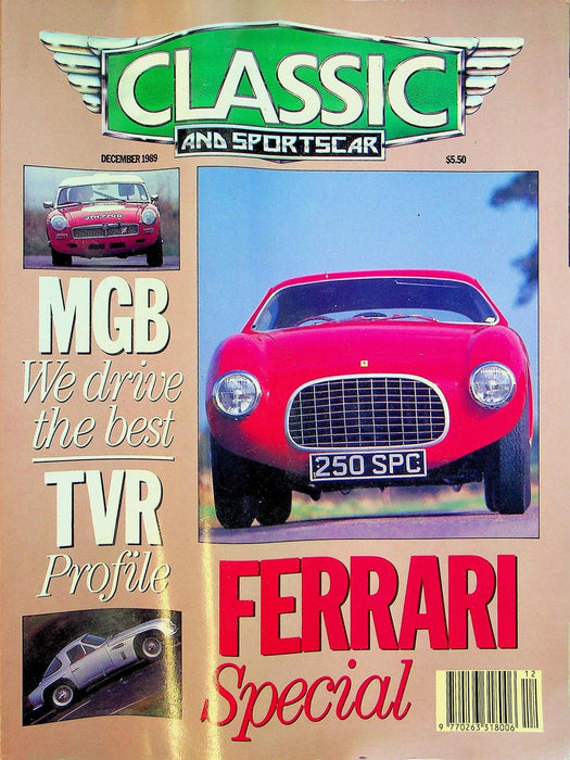 Classic And Sportscar Magazine December 1989 Vol 8 No 9 MGB We Drive The Best