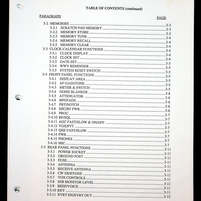 Ten-Tec Model 562 Omni V Operator's Manual