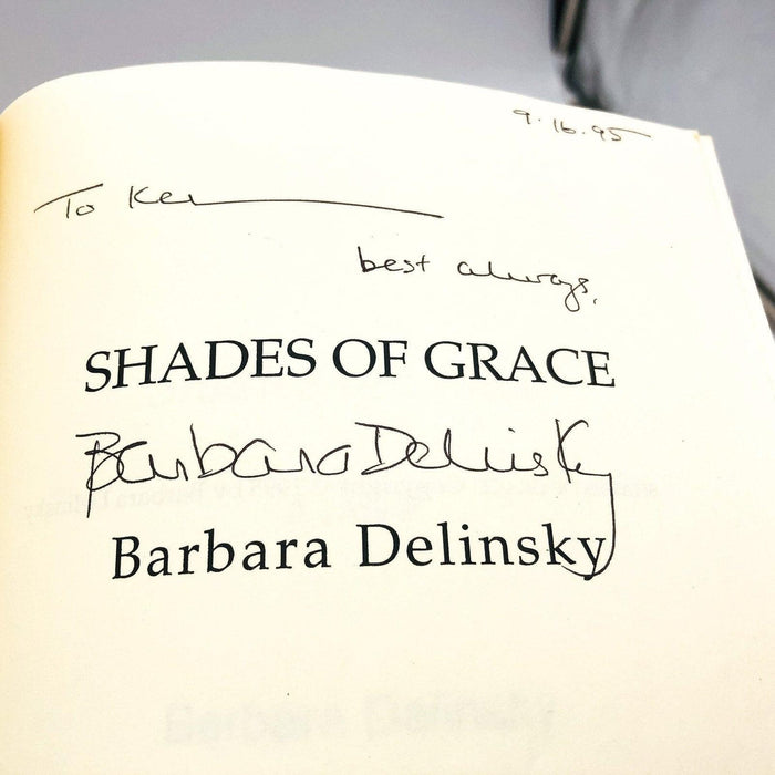 Shades Of Gray Paperback Barbara Delinsky 1995 Illness Uncorrected Proof Signed 7