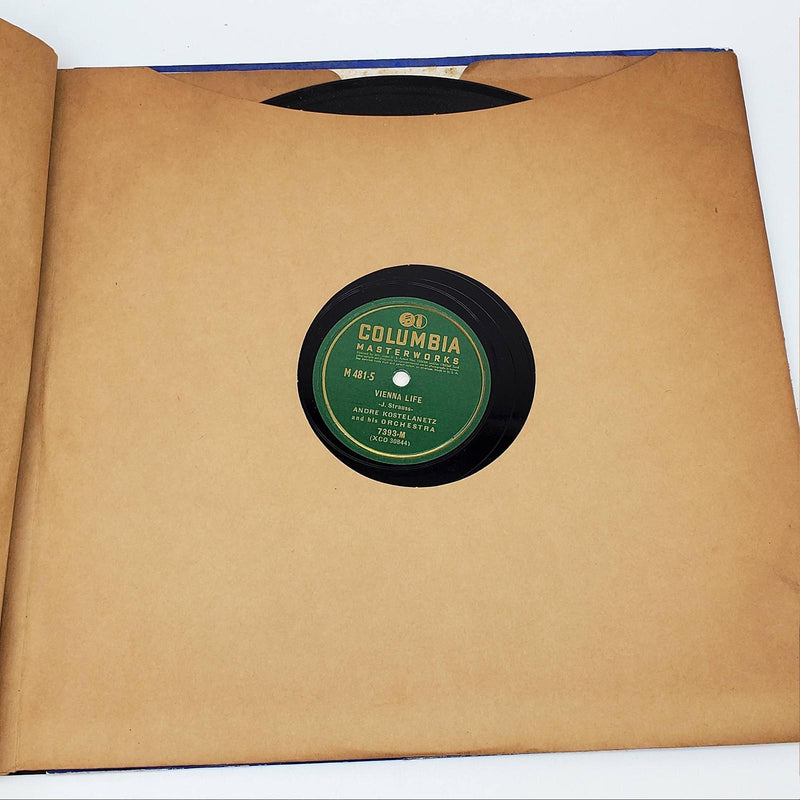 Music Of Johann Strauss 3x 12" Shellac Records Columbia Masterworks 1941 M-481 7