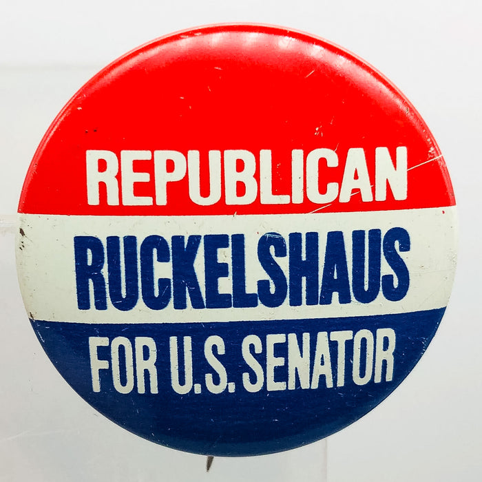 Republican Ruckelshaus US Senator Button Pinback 1.25" Indiana Politics Campaign