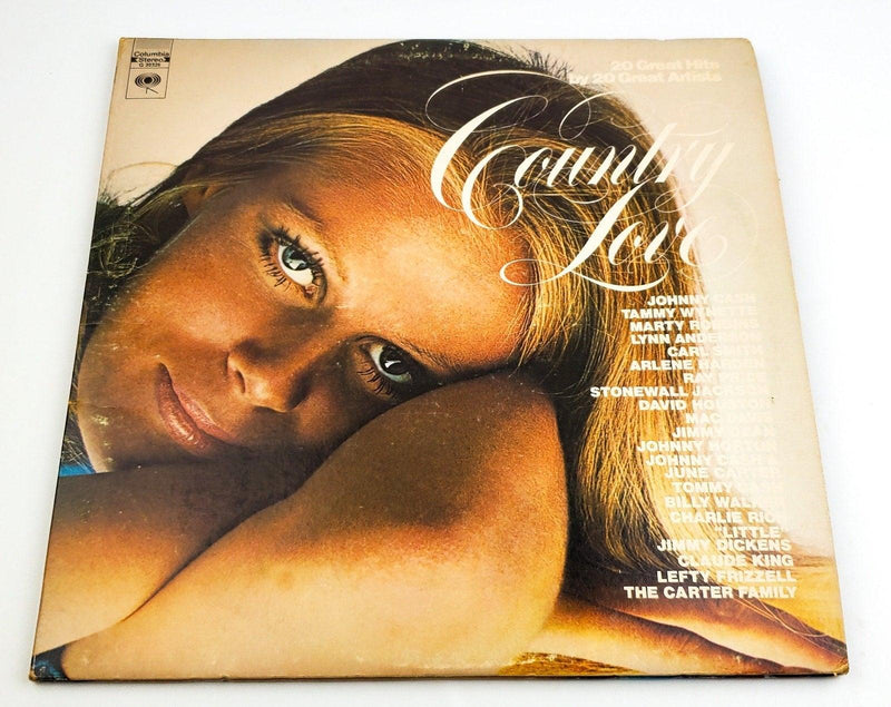 Various Country Love 33 RPM Double LP Record Columbia G 30326 1