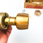 Yale Entry Doorknob Lockset Locking Knob BR5237 US10 Satin Bronze New Old Stock 8