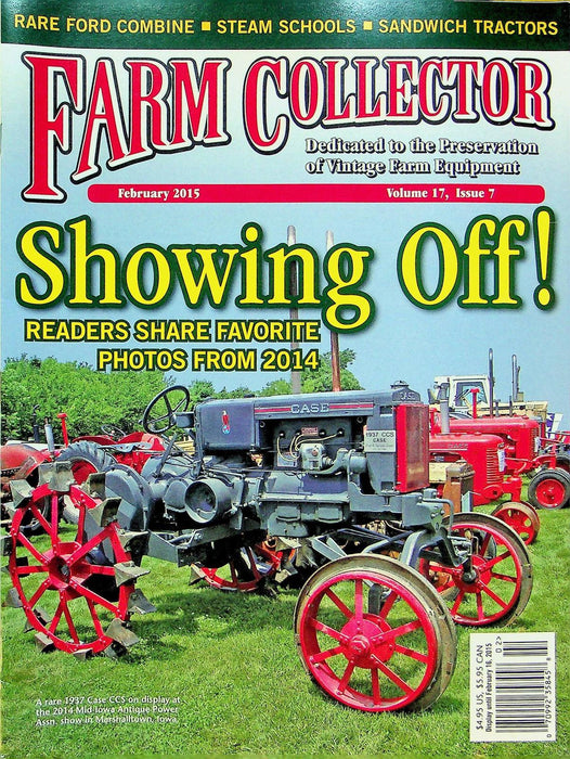 Farm Collector Magazine February 2015 Vol 17 # 7 Rare Food Combine